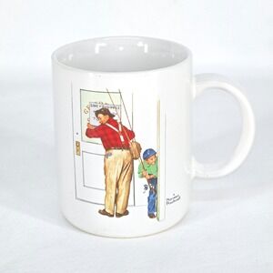 Norman Rockwell Mug Closed For Business 1987 Museum Collection Coffee Cup